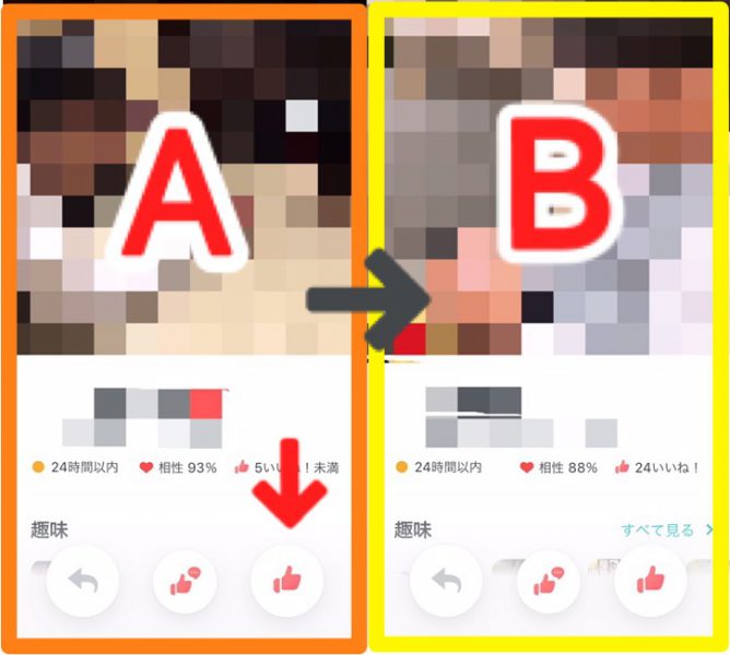 ペアーズ 足跡