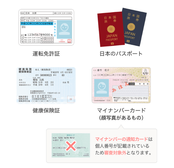 omiai年齢確認の際に提出できる書類の種類