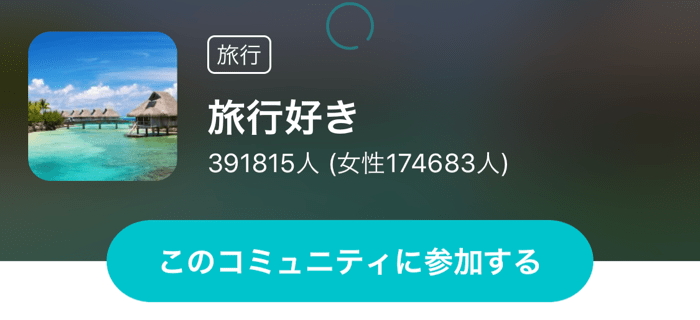 コミュニティ 旅行